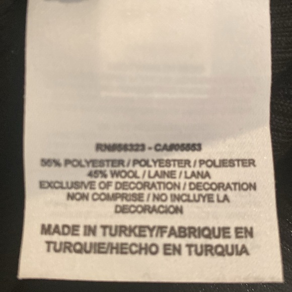 Nike Golf women’s wool blend black diagonal stripe crewneck sweater Sz M - Picture 6 of 10